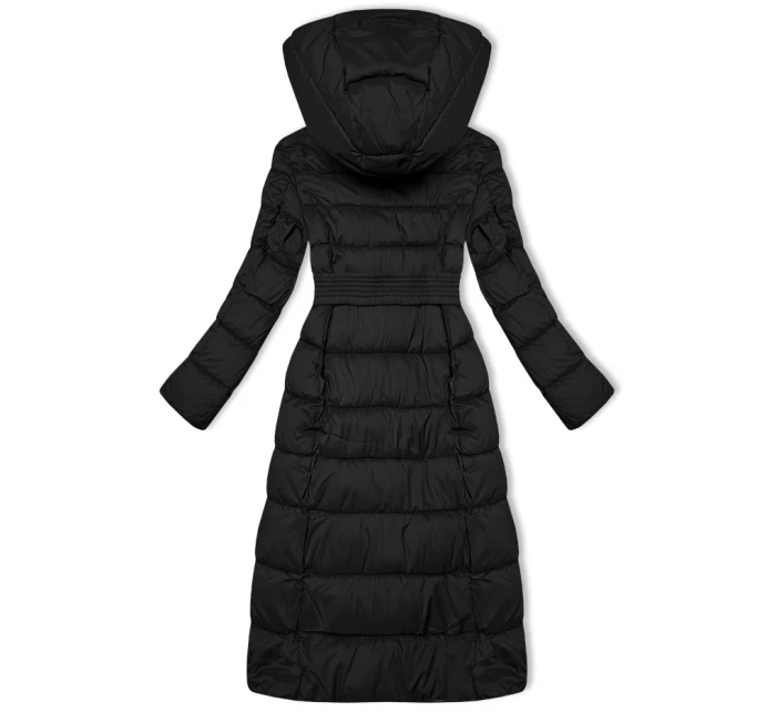 Černá dlouhá dámská zimní bunda Libland (7704) Černá dlouhá dámská zimní bunda Libland (7704)
