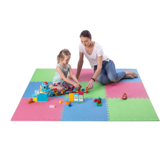 Multipack One Fitness puzzle podložka MP10 zeleno-modro-červená 9 dílků 10 mm Multipack One Fitness puzzle podložka MP10 zeleno-modro-červená 9 dílků 10 mm