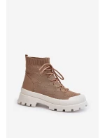 Dámské Nazouvací Botky Hnědé model 21651826 - Boto Dámské Nazouvací Botky Hnědé model 21651826 - Boto