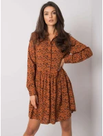 Šaty D73771M30227 světle hnědé