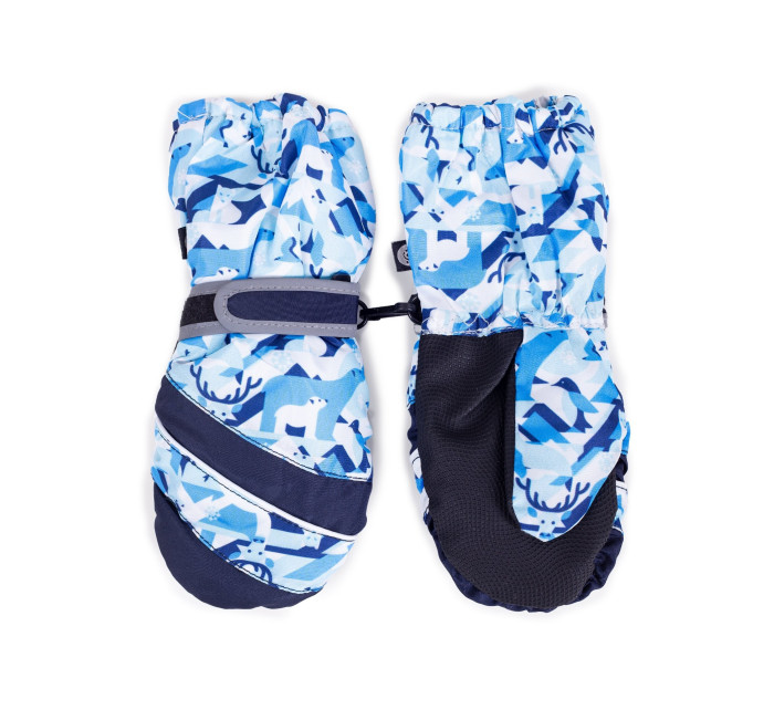 Dětské zimní lyžařské rukavice Yoclub REN-0230C-A110 Blue