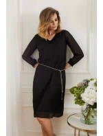 Dámské večerní šaty M306 černé - La Aurora