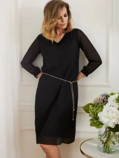 Dámské večerní šaty M306 černé - La Aurora