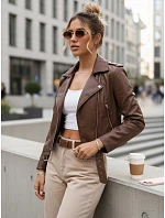 Dámské eko kůže krátké hnědé Ramones FashionStreet TY5672 Dámské eko kůže krátké hnědé Ramones FashionStreet TY5672