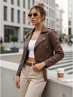 Dámské eko kůže krátké hnědé Ramones FashionStreet TY5672