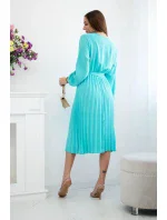 Šaty se svázaným plisovaným lemem mincovna