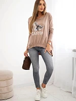 Dámská halenka s orlem a nápisem Canyon velbloud