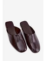 Dámské Mules z Umělé Kůže Ploché Čokoládové Romelle Dámské Mules z Umělé Kůže Ploché Čokoládové Romelle