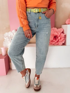 Dámské džínové kalhoty mom fit MOMTEZ blue FashionStreet UY2485