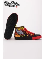 Tenisky Pol'and'Rock Festival X Big Star SS174501 Černo-Červené Tenisky Pol'and'Rock Festival X Big Star SS174501 Černo-Červené