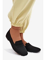 Materiálové Dámské Mokasiny Černé model 22102816 - Boto