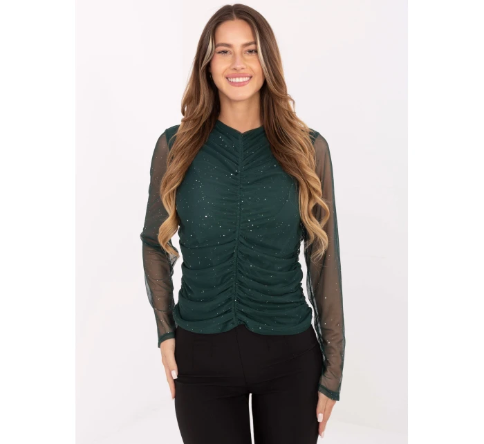 Bluzka IT BZ model 21480305 ciemny zielony - FPrice Bluzka IT BZ model 21480305 ciemny zielony - FPrice