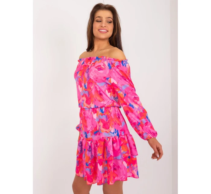 WN SK 8282 šaty.32 tmavě růžová