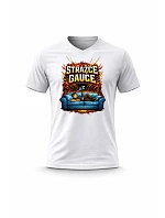 Pánské bavlněné tričko s potiskem - STRÁŽCE GAUČE - bílé Pánské bavlněné tričko s potiskem - STRÁŽCE GAUČE - bílé