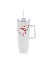 Termoska s průhledným víčkem pro zamilované