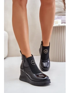 Boty na klínovém podpatku model 202132 Step in style