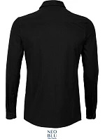 Men Košile s dlouhým rukávem deep black model 22499694 - NEOBLU Men Košile s dlouhým rukávem deep black model 22499694 - NEOBLU