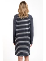 Italian Fashion Oda long barva:print/graphite Italian Fashion Oda long barva:print/graphite