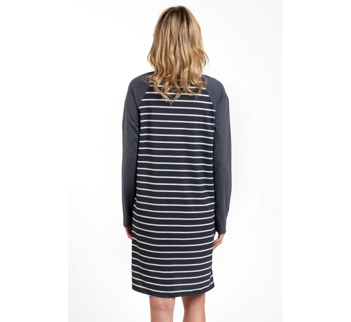 Italian Fashion Oda long barva:print/graphite Italian Fashion Oda long barva:print/graphite