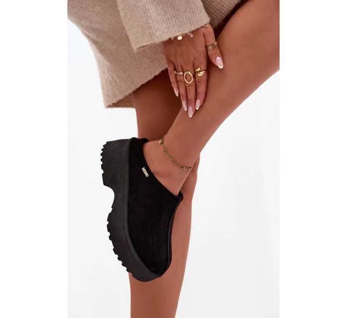 Dámské nízké sněhule na platformě černé model 21772420 - Boto