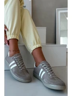 model 21935182 Kožené Nízké Dámské Tenisky Tmavě Béžové - Zazoo model 21935182 Kožené Nízké Dámské Tenisky Tmavě Béžové - Zazoo