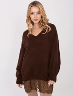 Jumper IN SW 33681.05P tmavě hnědý