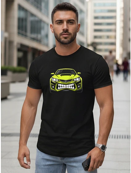 Pánské tričko s potiskem černé  model 22281448 - FashionStreet
