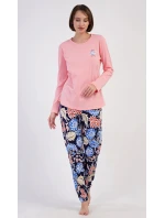 Dámské pyžamo dlouhé Květy Dámské pyžamo dlouhé Květy
