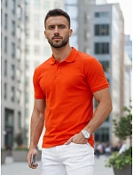 FashionStreet pánské oranžové polo tričko PX0609 FashionStreet pánské oranžové polo tričko PX0609