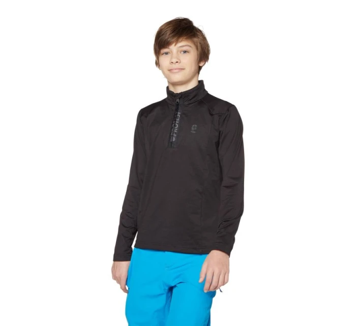 Dětská mikina Protest Willowy Jr s rychleschnoucím zipem černá (P3810300/290)