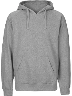 Neutral O 63101 Pánská mikina s kapucí z bio bavlny 77.6311 sport grey