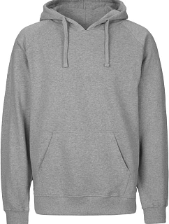 Neutral O 63101 Pánská mikina s kapucí z bio bavlny 77.6311 sport grey
