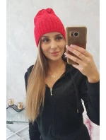 Dámská čepice Irmina model 18751863 červená - K-Fashion Dámská čepice Irmina model 18751863 červená - K-Fashion