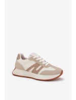 Dámské Sportovní Boty Na Platformě Béžové model 21686217 - Boto Dámské Sportovní Boty Na Platformě Béžové model 21686217 - Boto