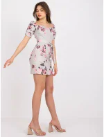 Dámské šaty-LK-SK-508641.29-béžová Dámské šaty-LK-SK-508641.29-béžová