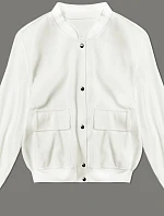 Vlněná bunda typu "bomber" (15687) ecru - Goodlooking