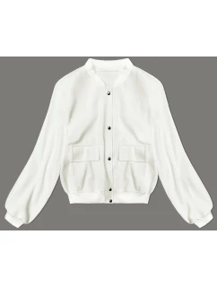 Vlněná bunda typu "bomber"  (15687) ecru - Goodlooking