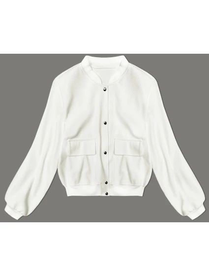 Vlněná bunda typu "bomber"  (15687) ecru - Goodlooking