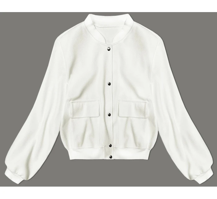 Vlněná bunda typu "bomber"  (15687) ecru - Goodlooking