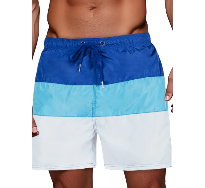 FashionStreet pánské modrobílé plavecké šortky SX2517