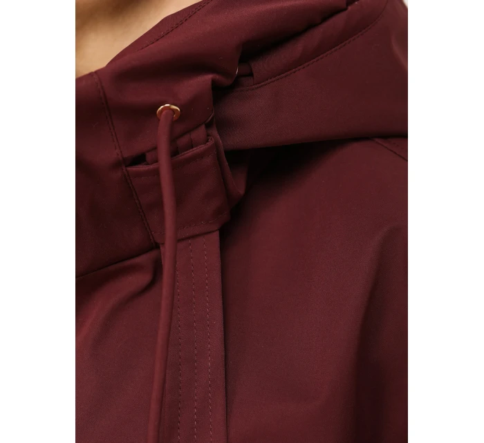 Kurtka przejściowa damska z kapturem i bordowa model 22035956 - FashionStreet
