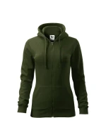 Dámská módní mikina na zip (vojenská) Dámská módní mikina na zip (vojenská)
