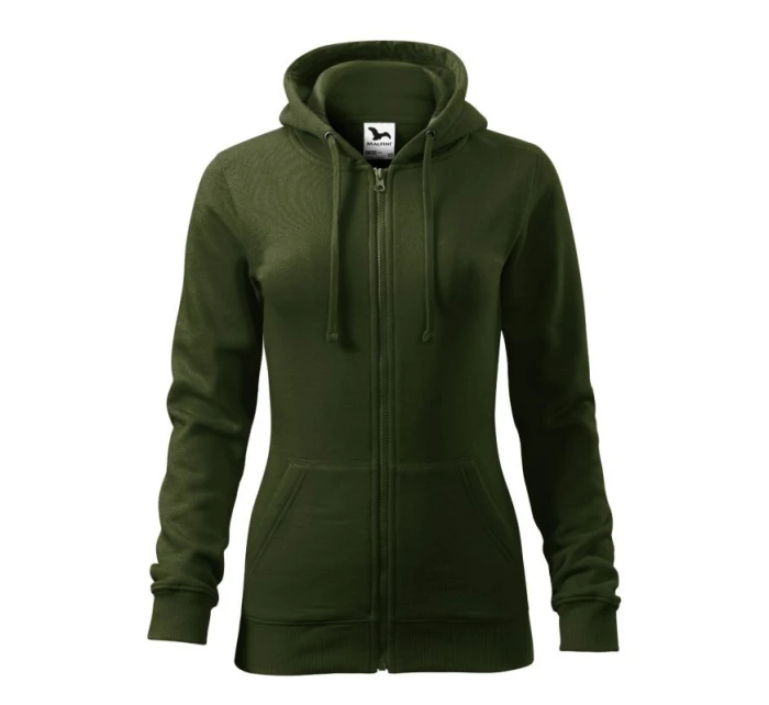 Dámská módní mikina na zip (vojenská) Dámská módní mikina na zip (vojenská)