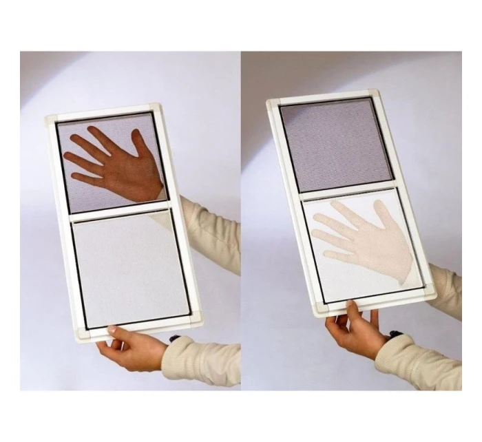 MOSKYTIÉRA DO OKNA 150X180 BÍLÝ POLYESTER + PÁSEK NA SUCHÝ ZIP