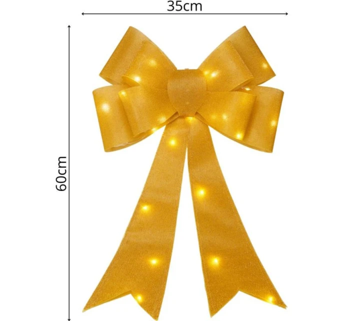 DEKORATIVNÍ LUK 60CM ZLATÝ 25 VEDL DEKORATIVNÍ LUK 60CM ZLATÝ 25 VEDL