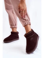 Dámské semišové nízké boty do sněhu model 21601982 - Boto Dámské semišové nízké boty do sněhu model 21601982 - Boto