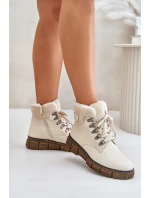 Dámské Zateplené Botky Traperky Na Zip Béžové Mevanisa Dámské Zateplené Botky Traperky Na Zip Béžové Mevanisa