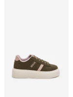 Dámské Tenisky Na Platformě Big Star SS274349 Zelené Dámské Tenisky Na Platformě Big Star SS274349 Zelené