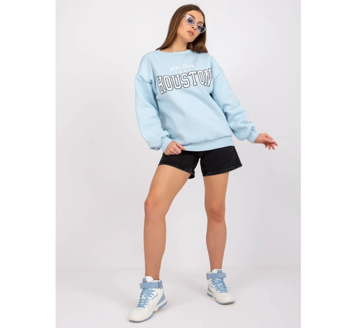 Mikina EM BL 617 model 17047518 světle modrá - FPrice Mikina EM BL 617 model 17047518 světle modrá - FPrice