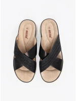 Trendy nazouváky černé dámské platforma Trendy nazouváky černé dámské platforma